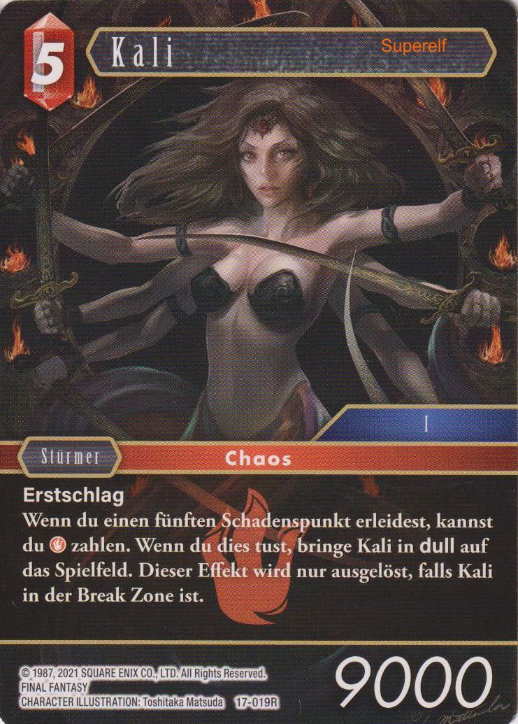 Final Fantasy Opus 17-019 R Kali Feuer