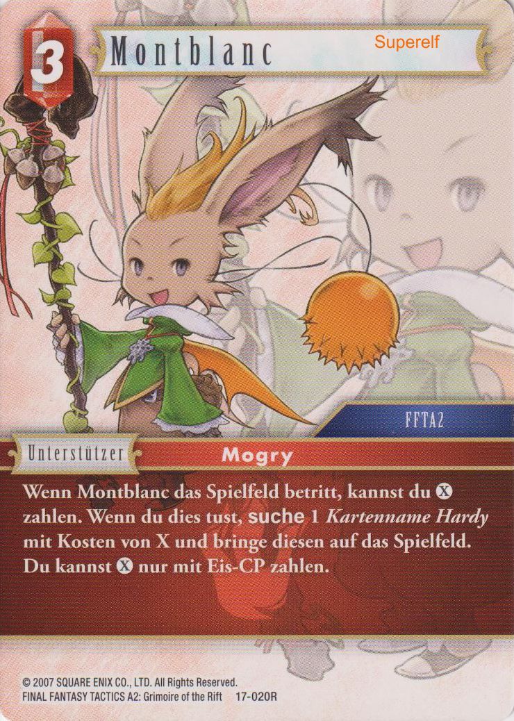 Final Fantasy Opus 17-020 R Montblanc Feuer