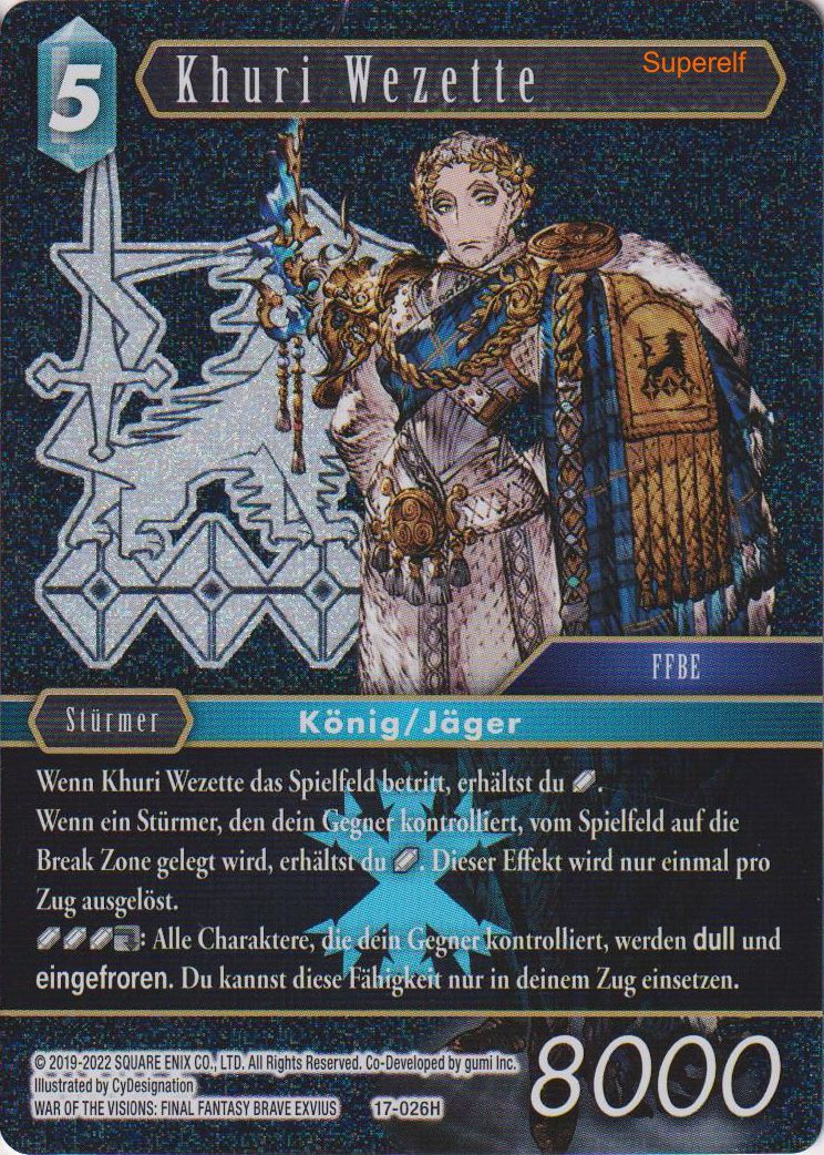 Final Fantasy Opus 17-026 H Khuri Wezette Eis