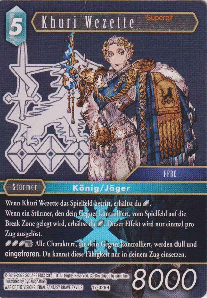 Final Fantasy Opus 17-026 H Khuri Wezette Eis
