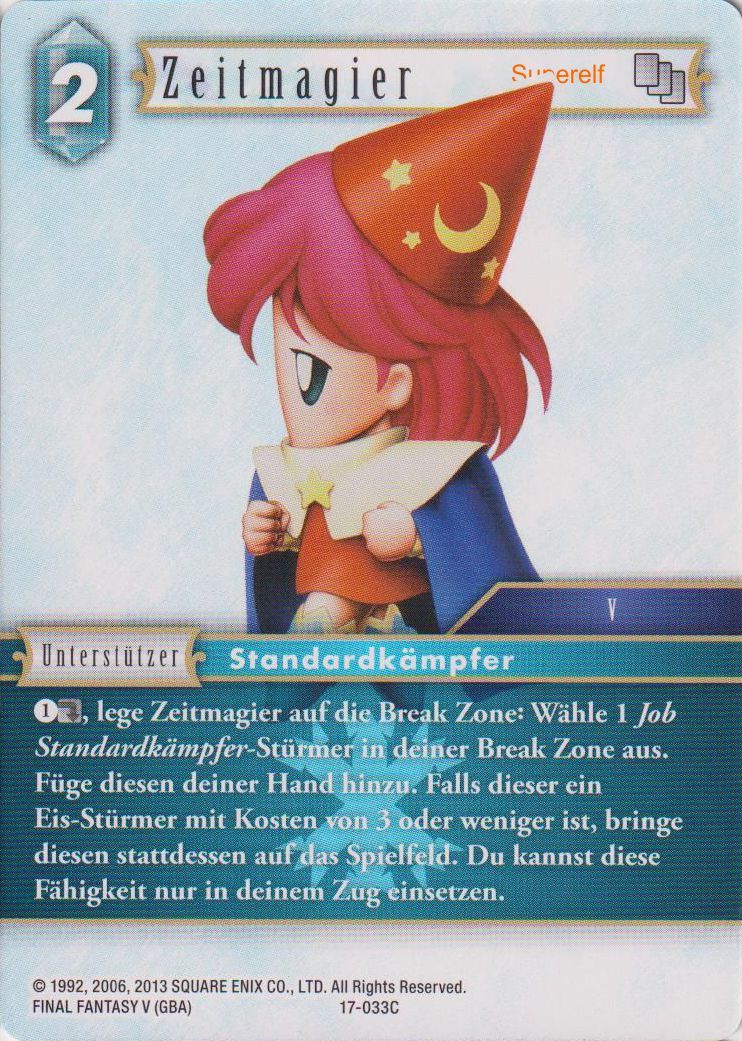 Final Fantasy Opus 17-033 C Zeitmagier Eis
