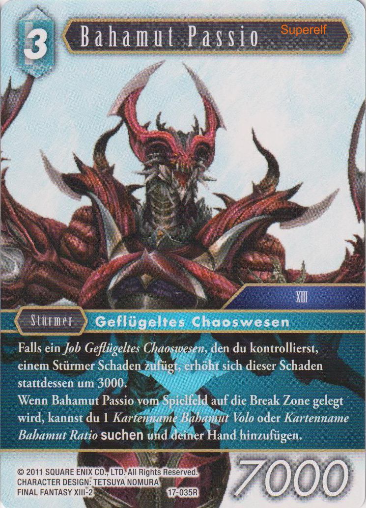 Final Fantasy Opus 17-035 R Bahamut Passio Eis