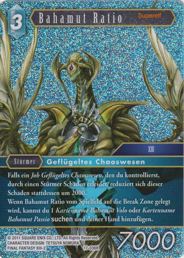 Final Fantasy Opus 17-036 R Bahamut Ratio Eis