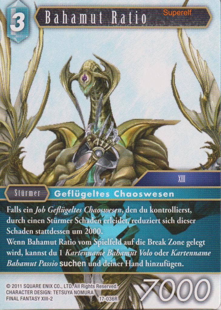 Final Fantasy Opus 17-036 R Bahamut Ratio Eis