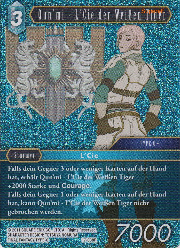 Final Fantasy Opus 17-038 R Qun`mi - L`Cie d. Weißen Tiger Eis