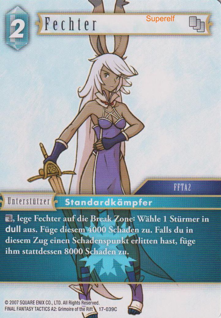 Final Fantasy Opus 17-039 C Fechter Eis