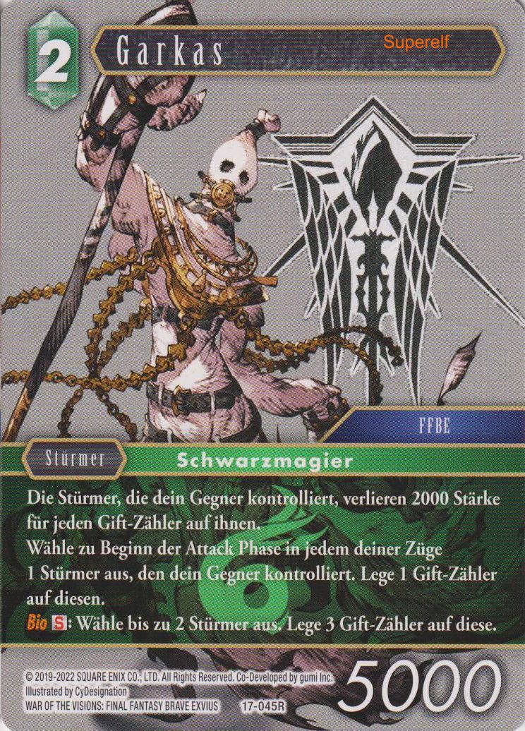 Final Fantasy Opus 17-045 R Garkas Wind