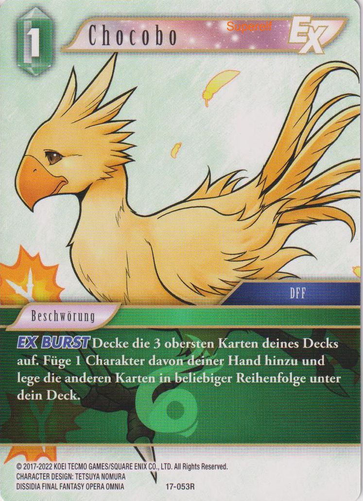 Final Fantasy Opus 17-053 R Chocobo Wind