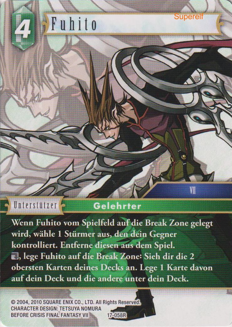 Final Fantasy Opus 17-058 R Fuhito Wind