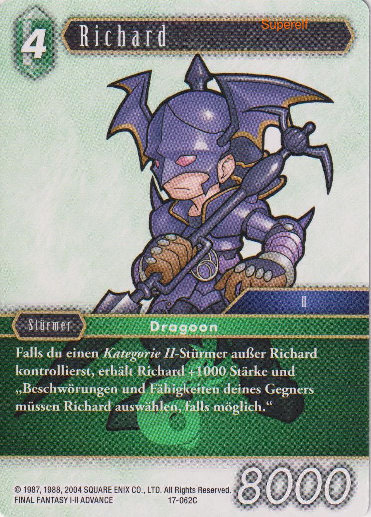 Final Fantasy Opus 17-062 C Richard Wind