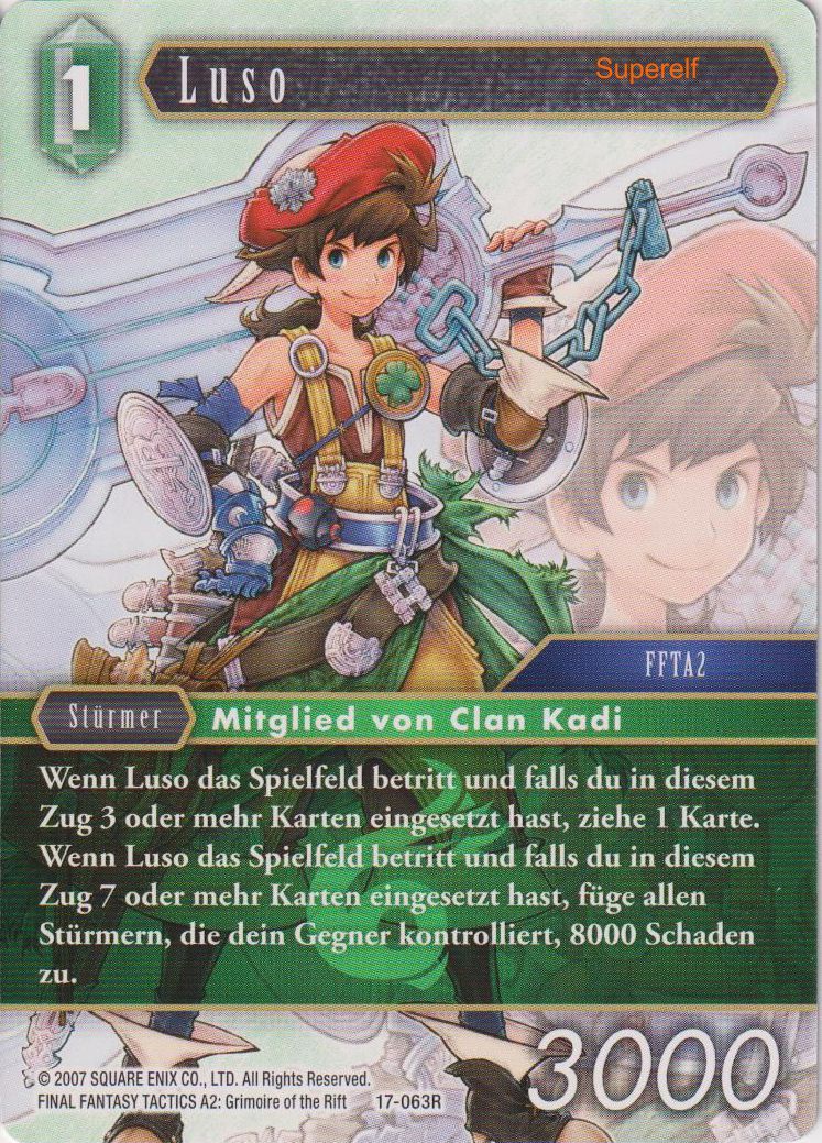 Final Fantasy Opus 17-063 R Luso Wind