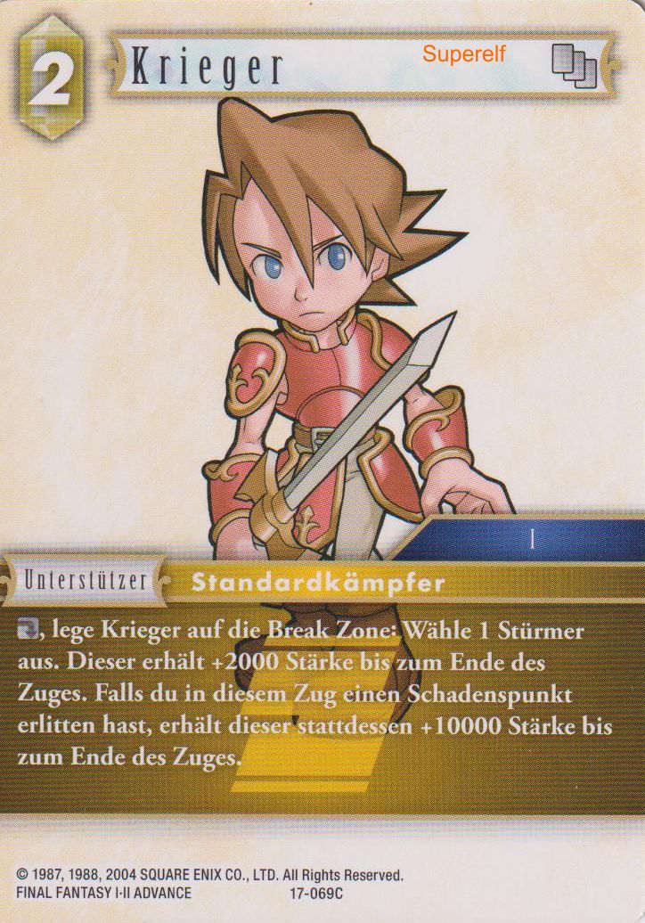 Final Fantasy Opus 17-069 C Krieger Erde