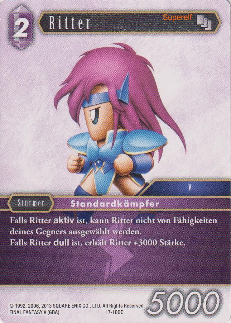 Final Fantasy Opus 17-100 C Ritter Blitz