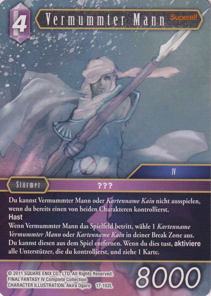 Final Fantasy Opus 17-102 L Vermummter Mann Blitz