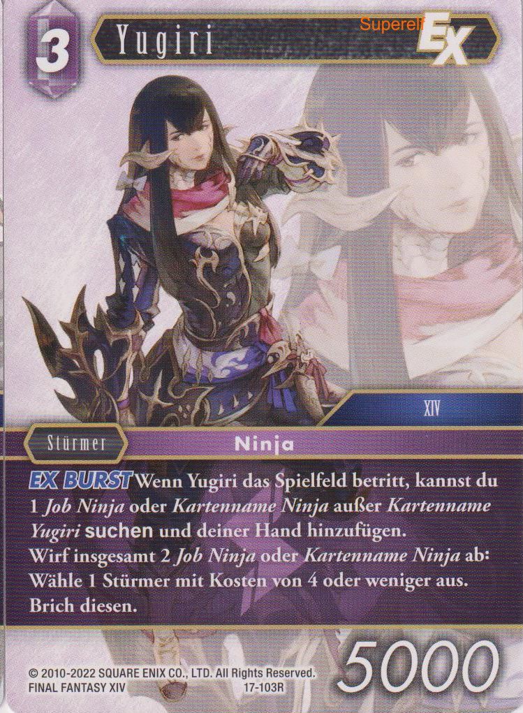 Final Fantasy Opus 17-103 R Yugiri Blitz