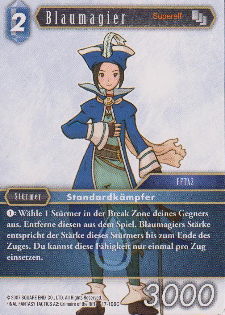 Final Fantasy Opus 17-106 C Blaumagier Wasser