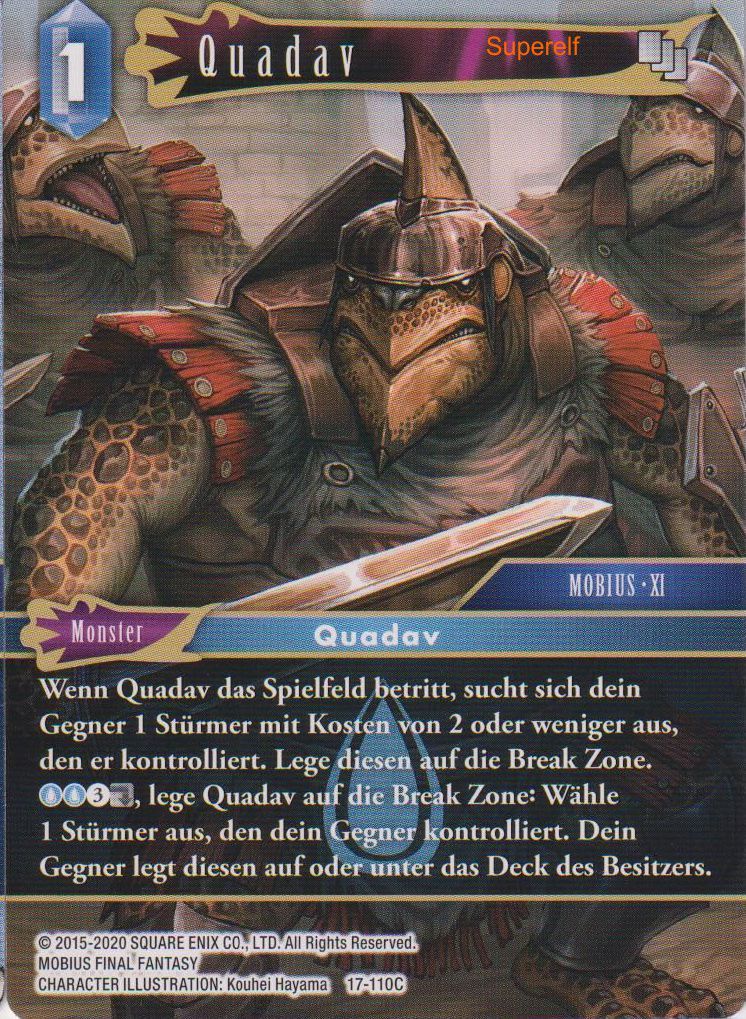 Final Fantasy Opus 17-110 C Quadav Wasser