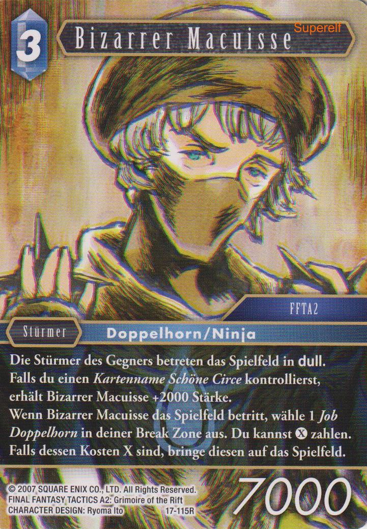 Final Fantasy Opus 17-115 R Bizarrer Macuisse Wasser