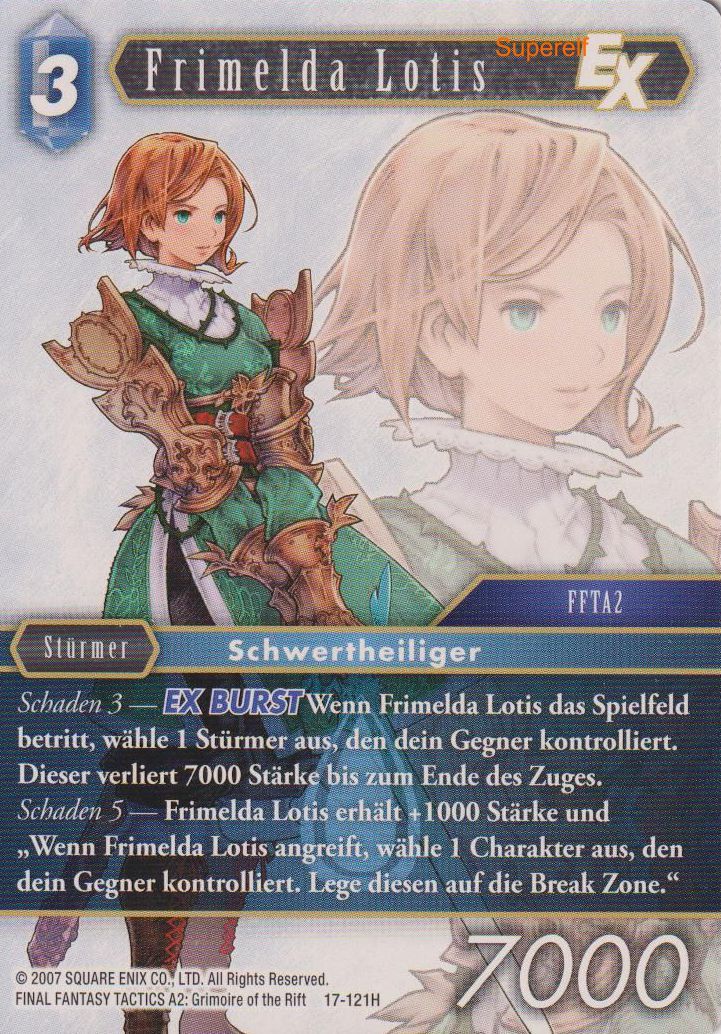 Final Fantasy Opus 17-121 H Frimelda Lotis Wasser