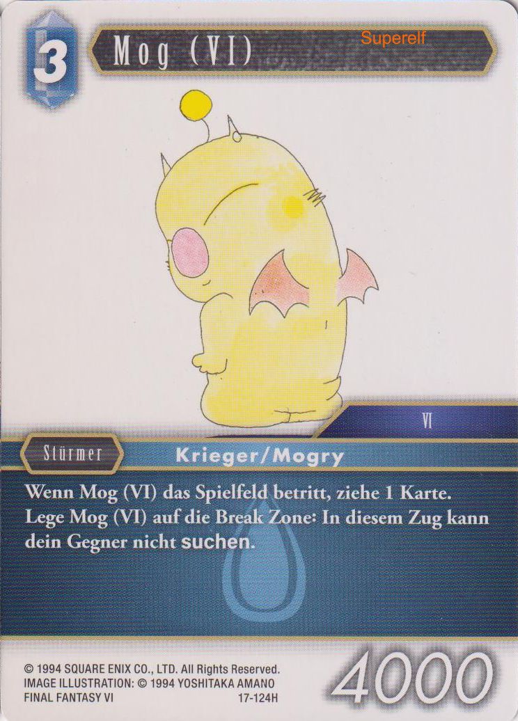Final Fantasy Opus 17-124 H Mog (VI) Wasser
