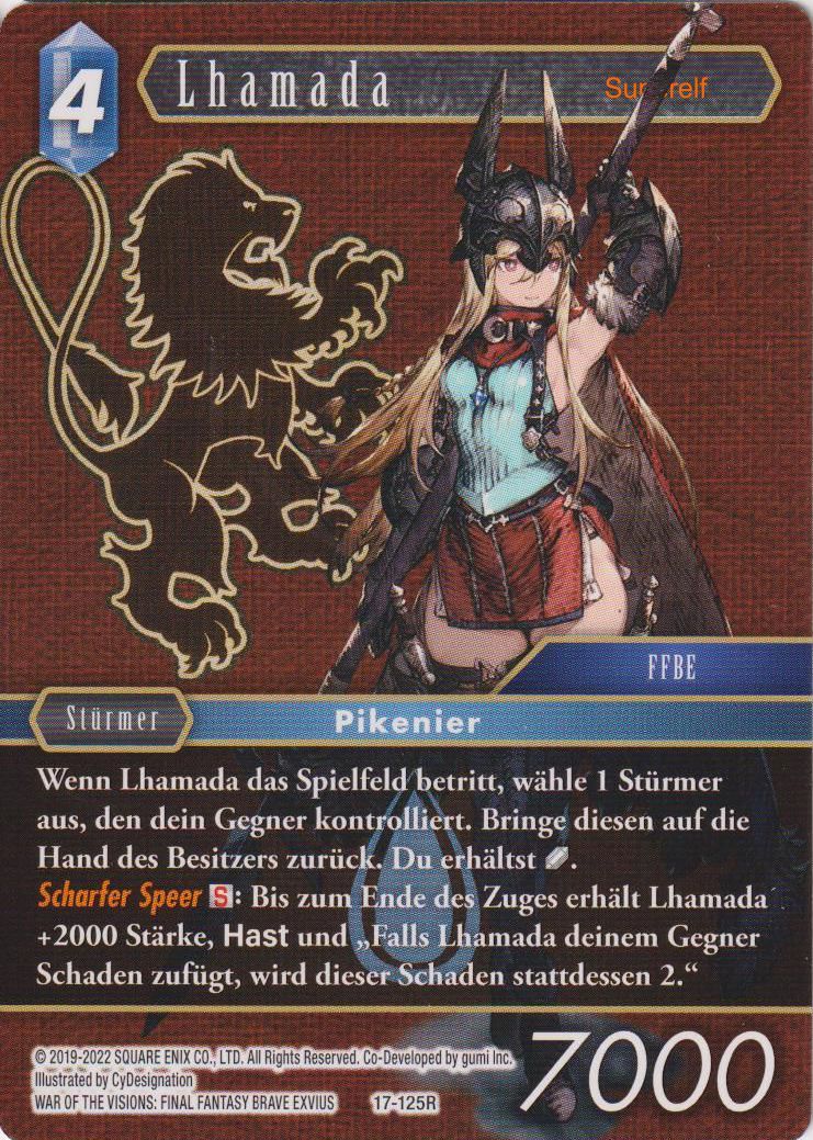Final Fantasy Opus 17-125 R Lhamada Wasser