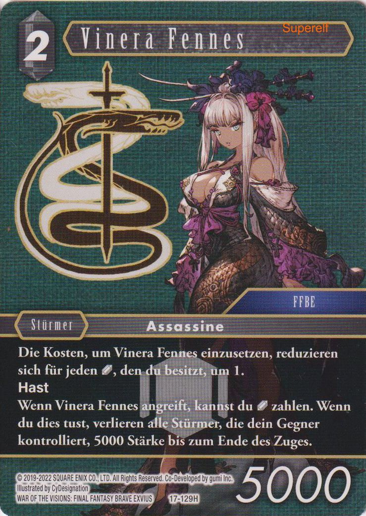 Final Fantasy Opus 17-129 H Vinera Fennes Dunkelheit