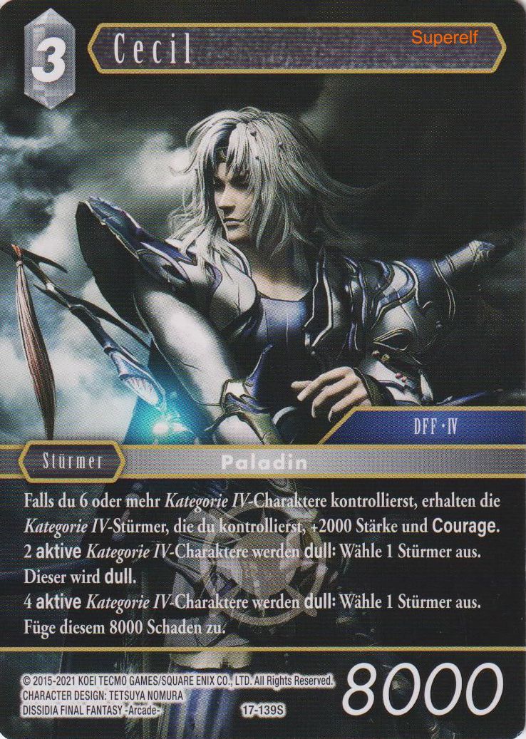 Final Fantasy Opus 17-139 S Cecil Licht