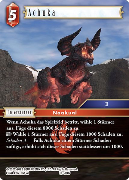 Final Fantasy Opus 18-001 C Achuka Feuer