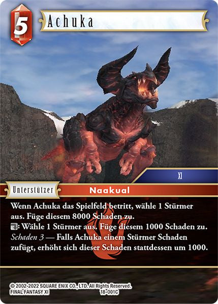Final Fantasy Opus 18-001 C Achuka Feuer