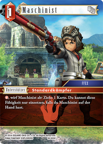 Final Fantasy Opus 18-003 C Maschinist Feuer