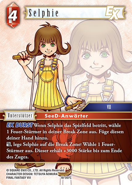 Final Fantasy Opus 18-007 C Selphie Feuer