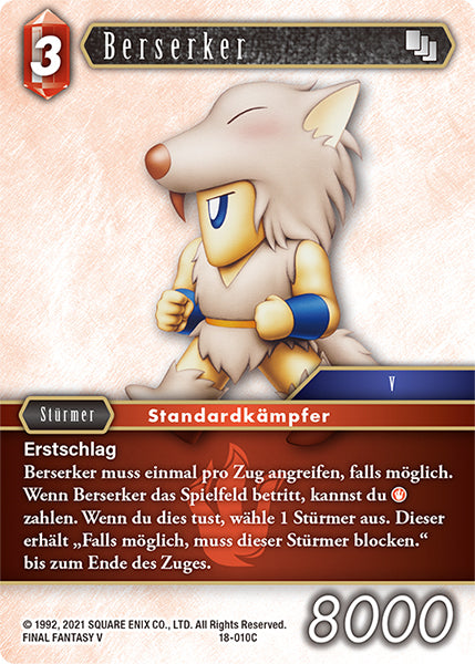 Final Fantasy Opus 18-010 C Berserker Feuer