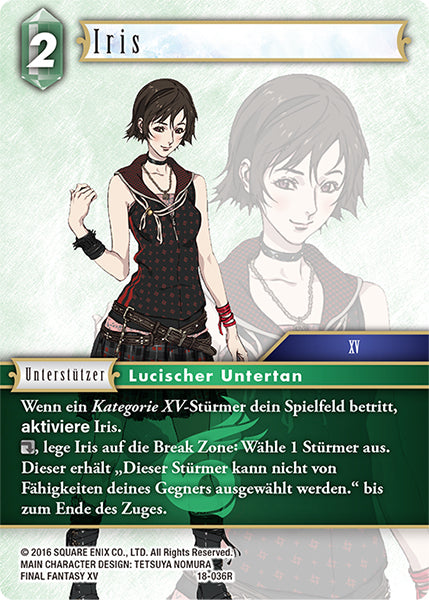 Final Fantasy Opus 18-036 R Iris Wind