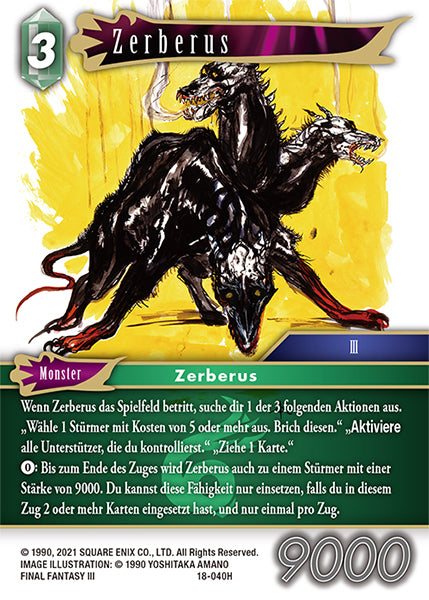 Final Fantasy Opus 18-040 H Zerberus Wind