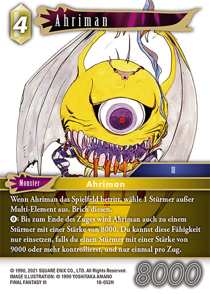 Final Fantasy Opus 18-052 H Ahriman Erde
