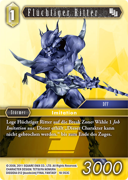 Final Fantasy Opus 18-053 C Flüchtiger Ritter Erde