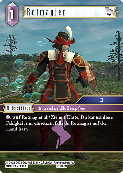 Final Fantasy Opus 18-069 C Rotmagier Blitz
