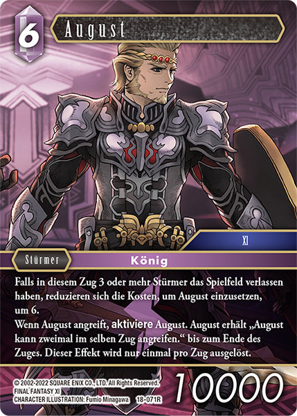 Final Fantasy Opus 18-071 R August Blitz