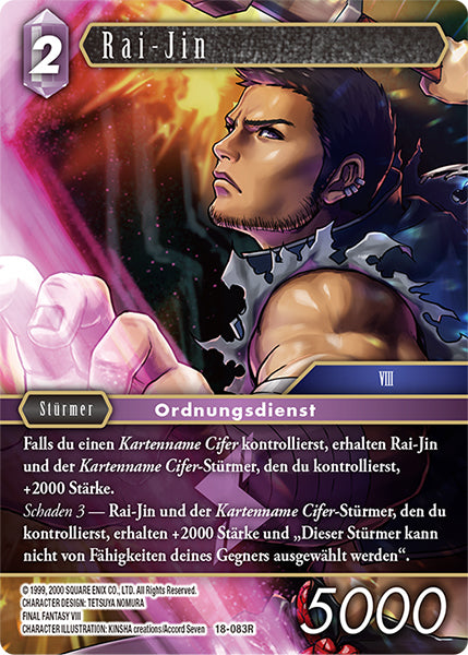 Final Fantasy Opus 18-083 R Rai-Jin Blitz