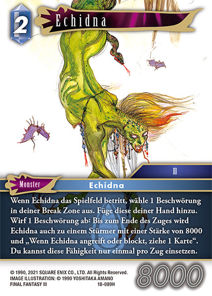 Final Fantasy Opus 18-089 H Echidna Wasser