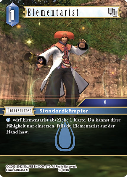 Final Fantasy Opus 18-094 C Elementarist Wasser