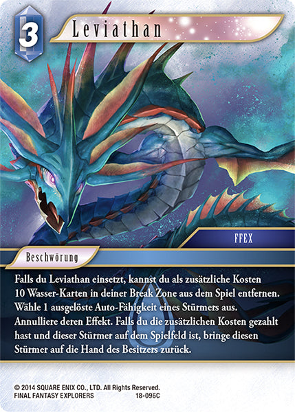 Final Fantasy Opus 18-096 C Leviathan Wasser