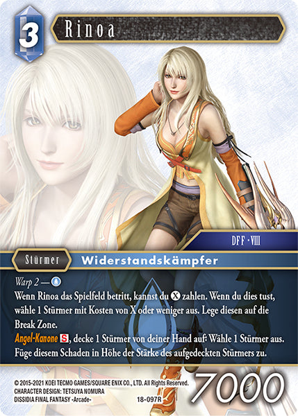 Final Fantasy Opus 18-097 R Rinoa Wasser