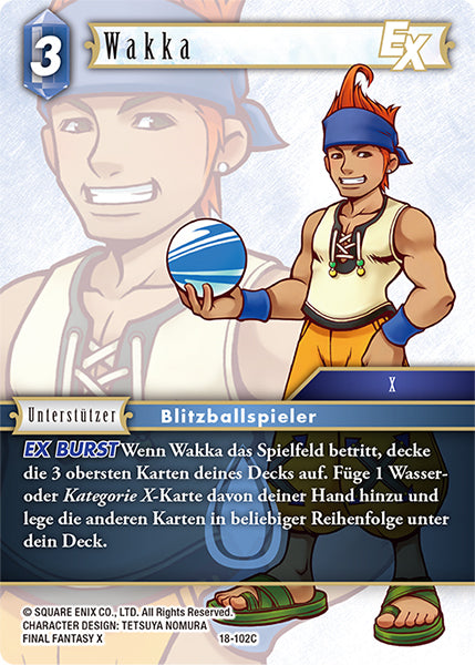 Final Fantasy Opus 18-102 C Wakka Wasser