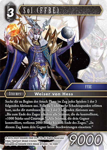 Final Fantasy Opus 18-106 H Sol (FFBE) Dunkelheit