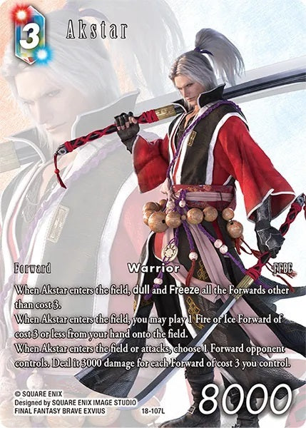 Final Fantasy 18-107L Akstar Full Art Premium - Legacy Karte aus OPUS 24