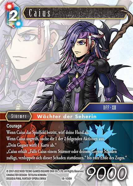 Final Fantasy Opus 18-108 H Caius Feuer/Eis
