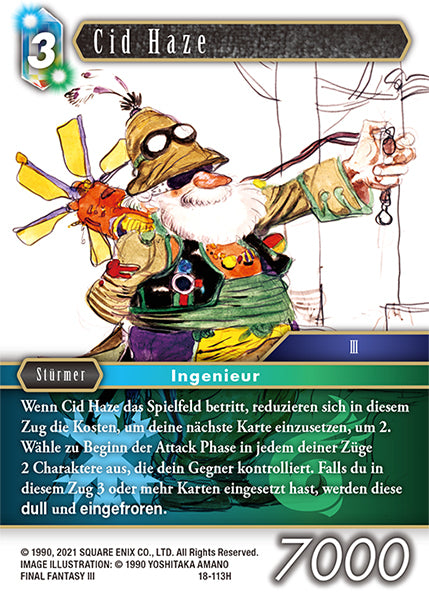 Final Fantasy Opus 18-113 H Cid Haze Eis/Wind