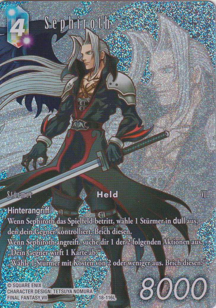 Final Fantasy 18-116L Sephiroth Full Art Premium - Legacy Karte aus OPUS 22