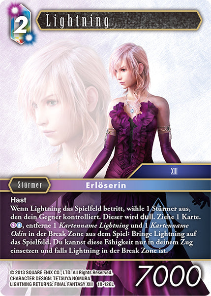 Final Fantasy Opus 18-126 L Lightning Blitz/Wasser